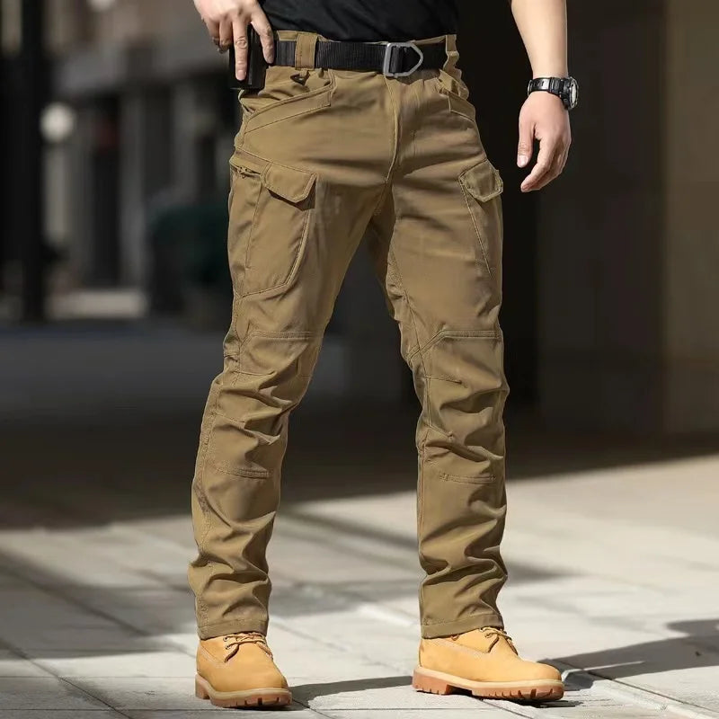 Men Elastic Camping Sports Trousers Pants