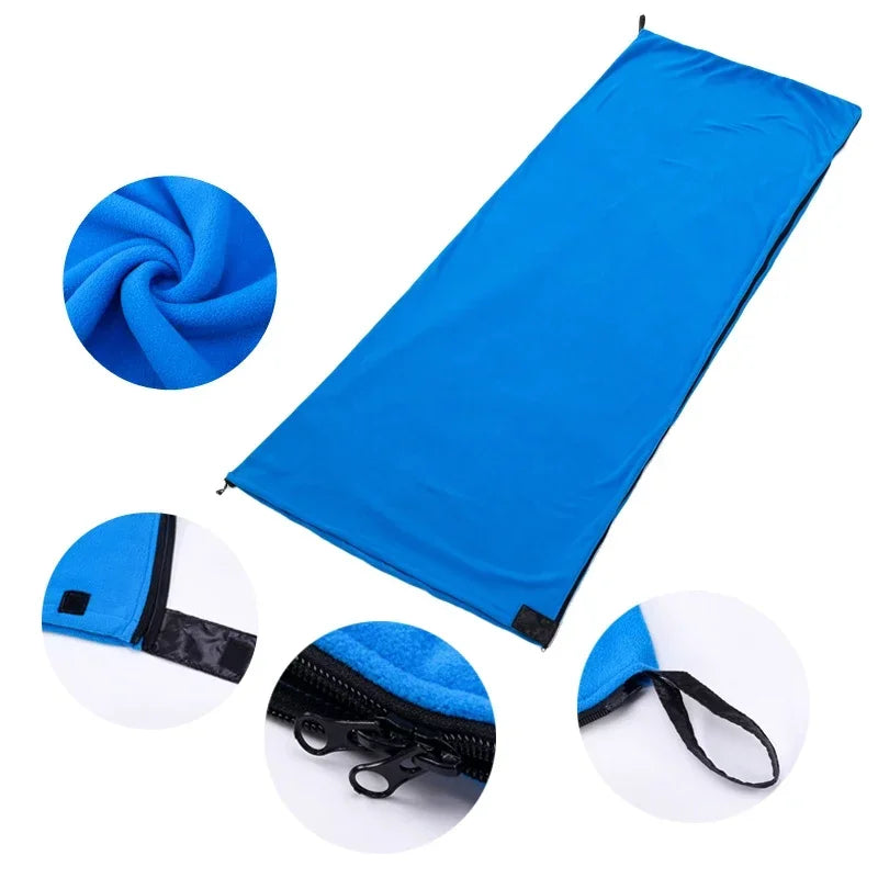 Portable Ultralight Polar Fleece Sleeping Bag