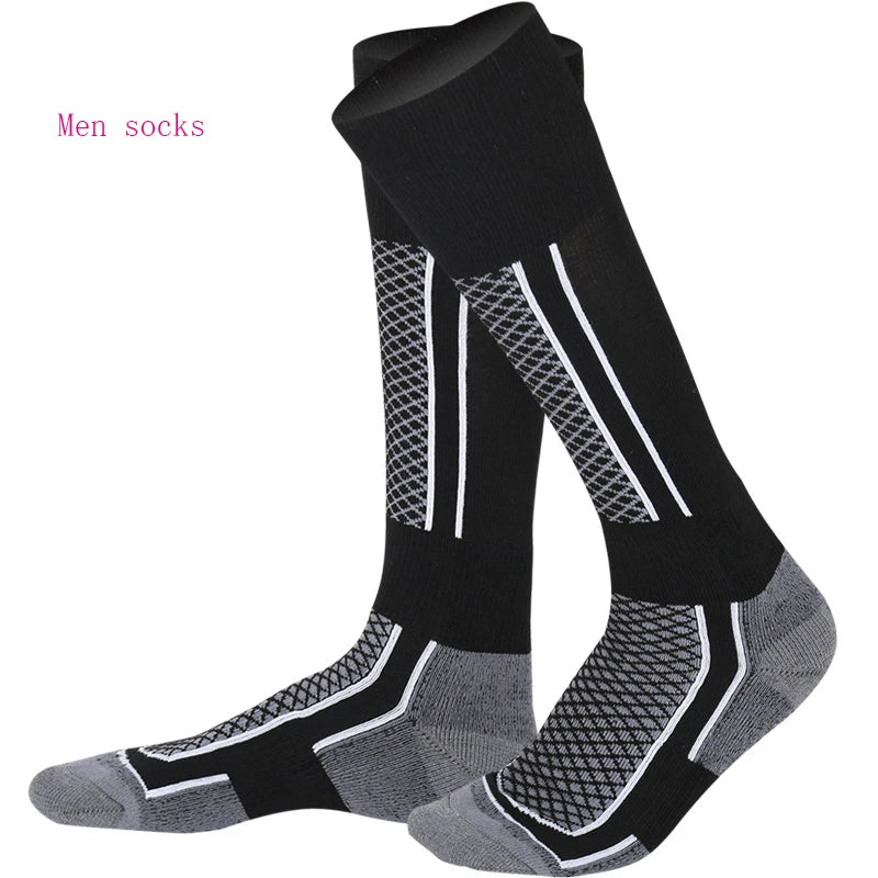 Snowboard ski Hike Walking Long Crew Socks