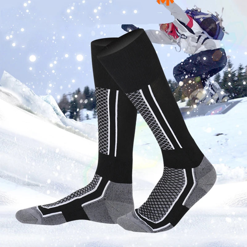 Snowboard ski Hike Walking Long Crew Socks