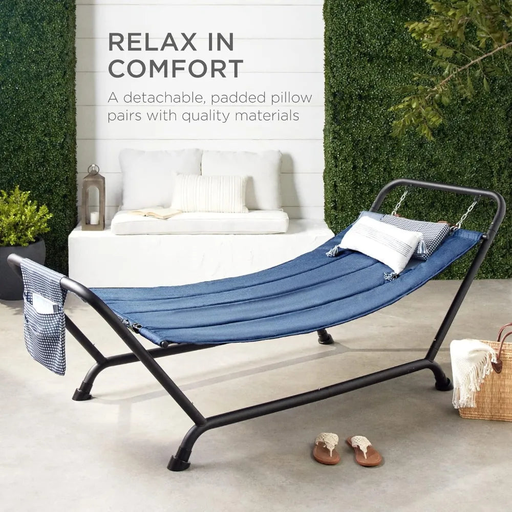 Outdoor Hammock Bed with Stand for Patio