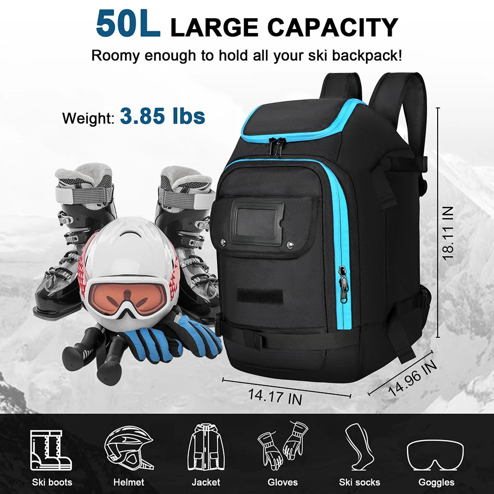 Breathable Skiing Boot Backpack