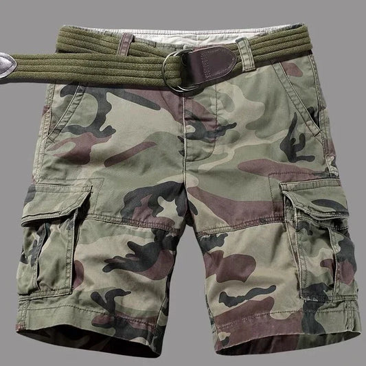 Military Camo Cargo Shorts