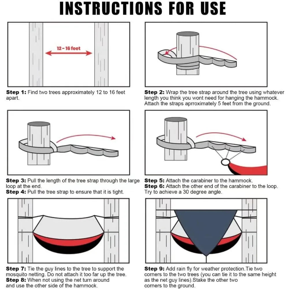 Portable Double Net Hammock