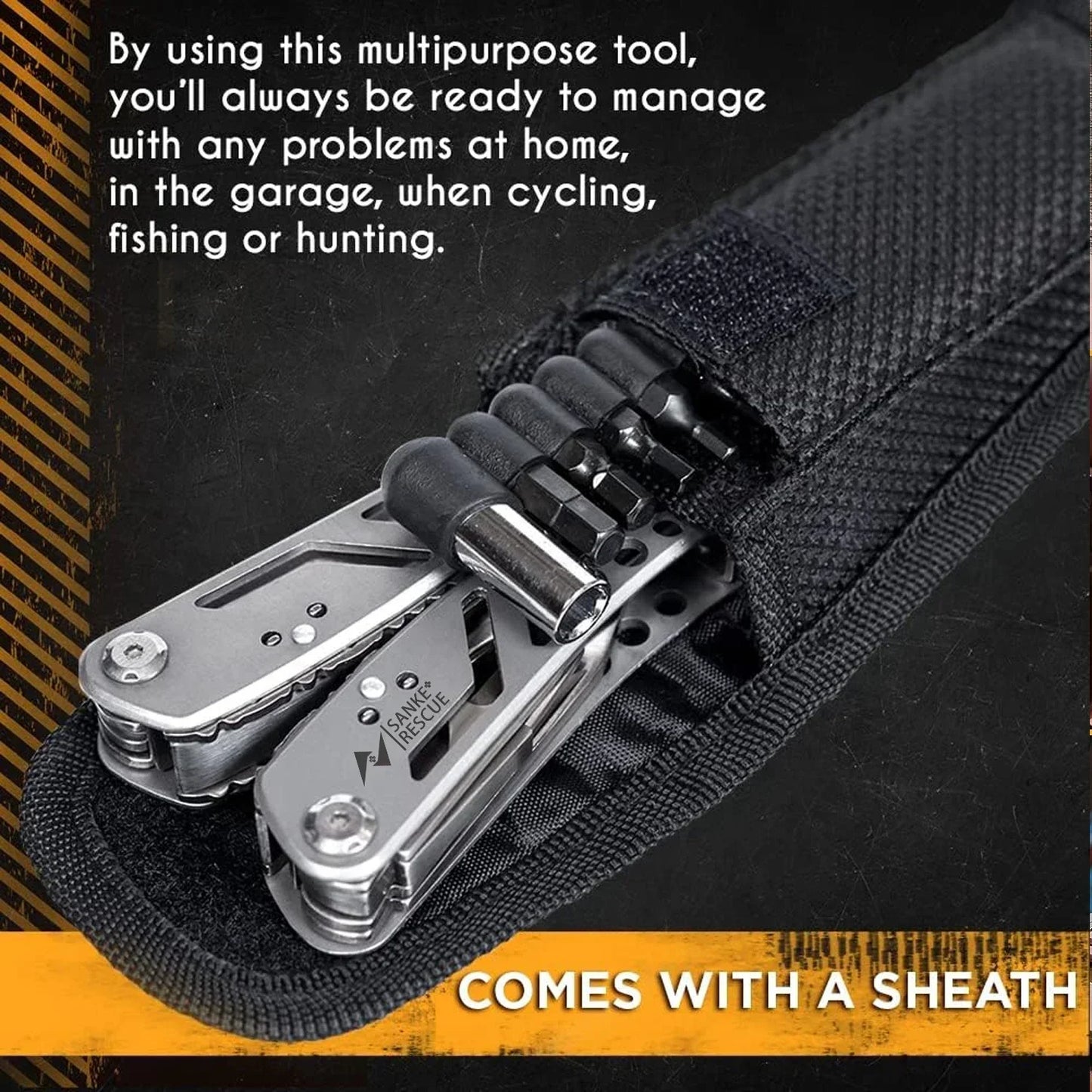 24-in-1 Multitool Professional Survival Camping and Hunting Tool