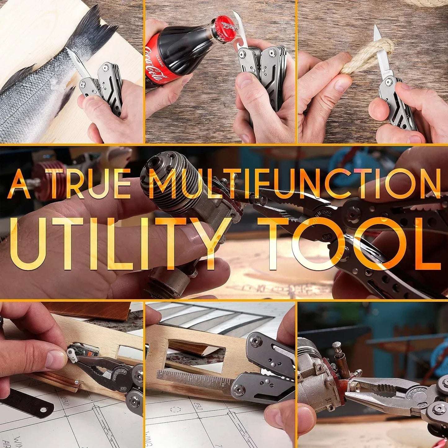 24-in-1 Multitool Professional Survival Camping and Hunting Tool