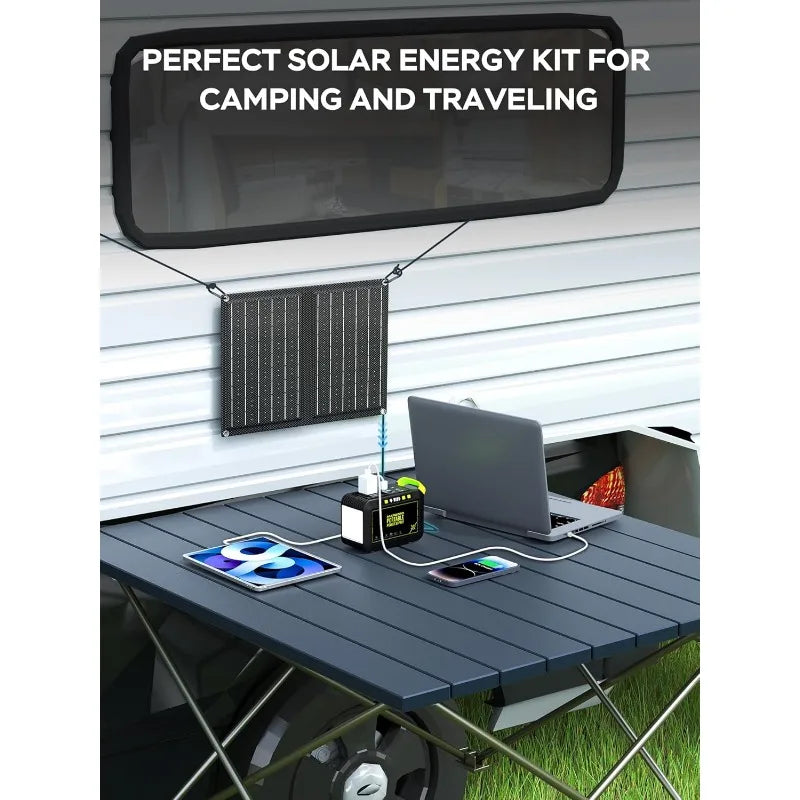 MARBERO Camping Solar Generator 88Wh Panel