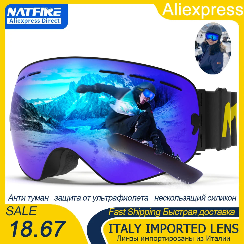 Ski Goggles Pro 100% UV400