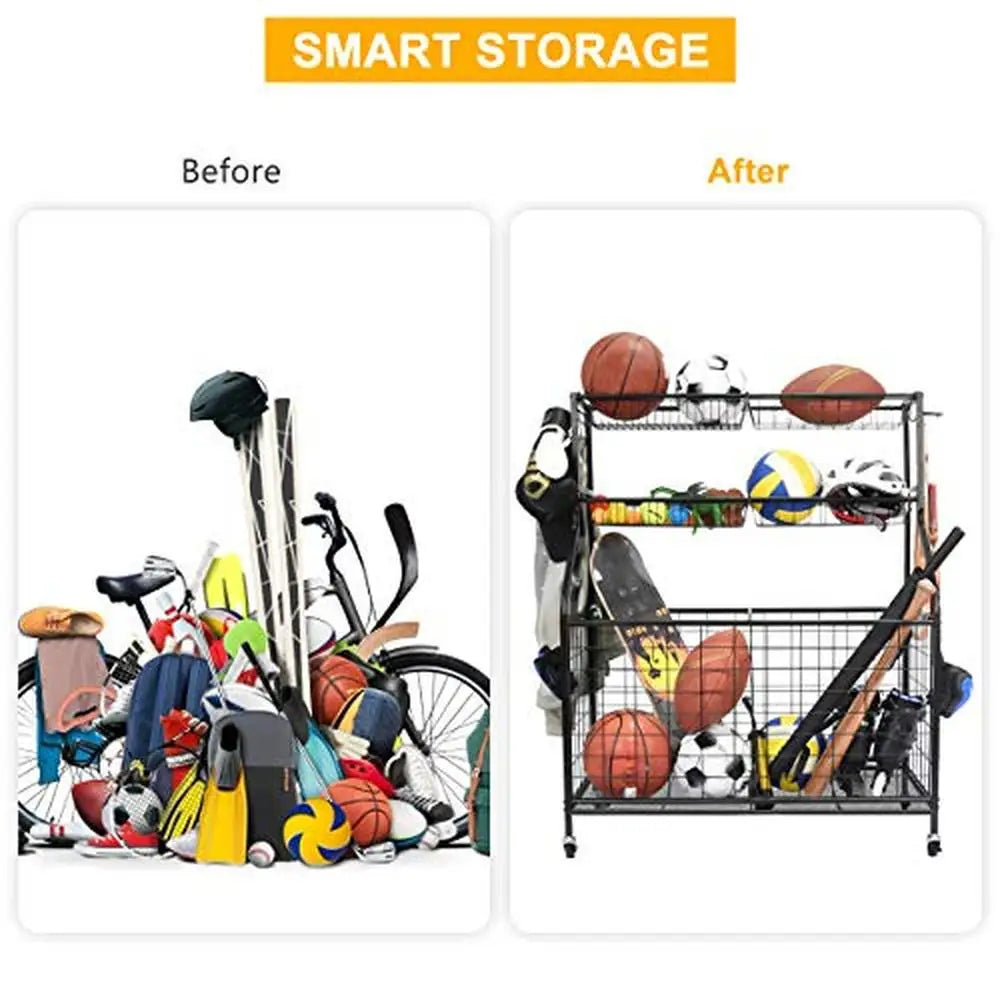 Sports Equipment Ball Storage Organizer