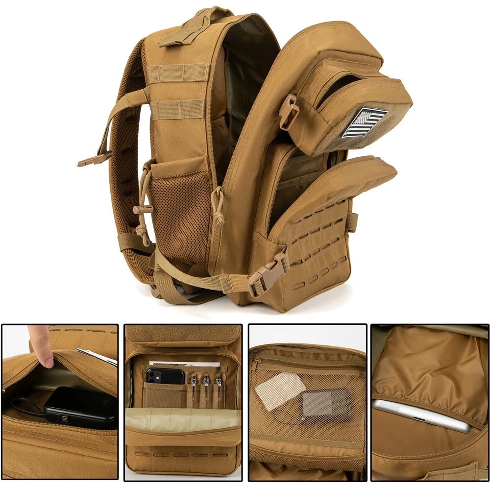 QT&QY 25L Military Tactical Backpack