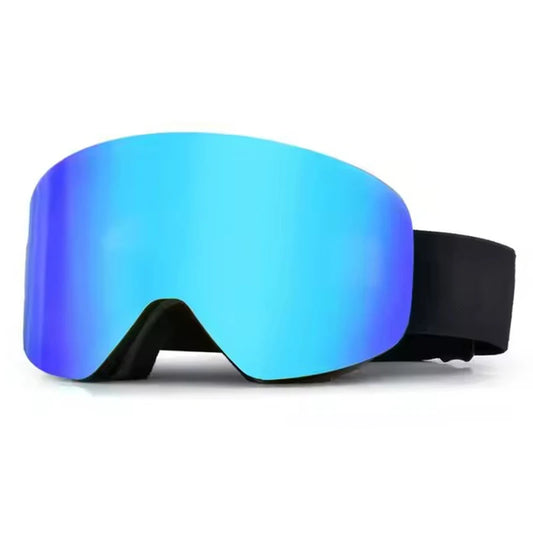 Full Blue Revo Snowboard OTG Ski Goggles Over Glasses Frameless 100% UV Protection Anti Fog Unisex Snow Winter Goggles