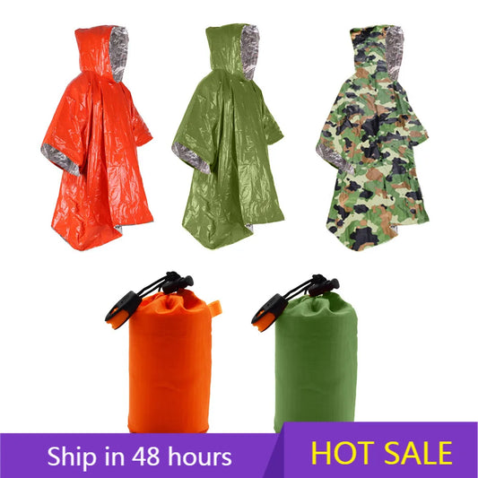 Emergency Aluminum Film Raincoat