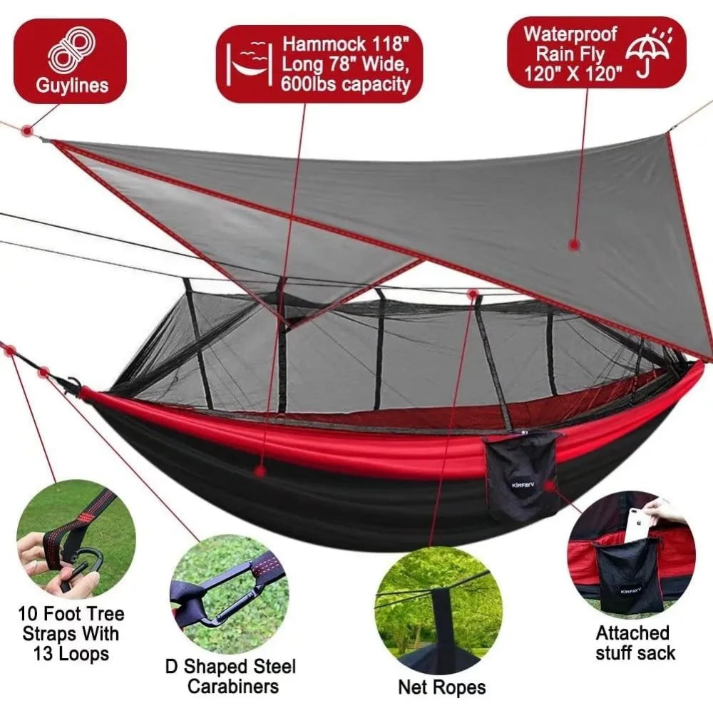 Portable Double Net Hammock