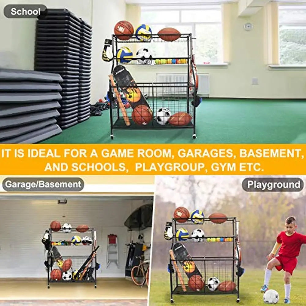 Sports Equipment Ball Storage Organizer