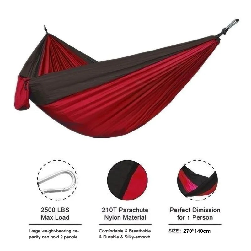 Single Person Portable Outdoor Camping Hammock